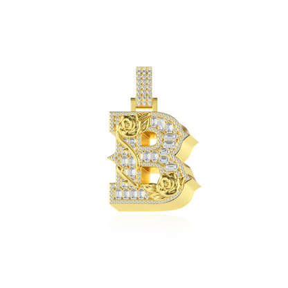 Custom Rose Font Pendant-30mm