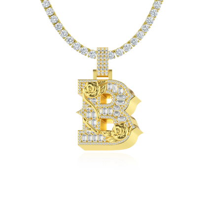 Custom Rose Font Pendant-30mm