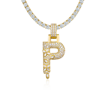 Custom Four Leaf Clover Font Pendant