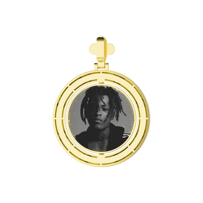 Custom Clover Pearl Reversible Photo Pendant