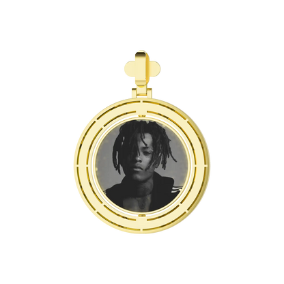 Custom Clover Pearl Reversible Photo Frame Pendant