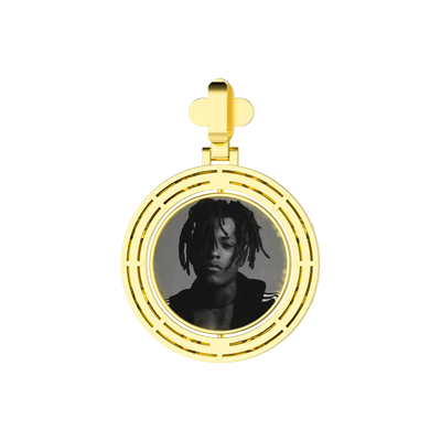Custom Clover Pearl Reversible Photo Pendant