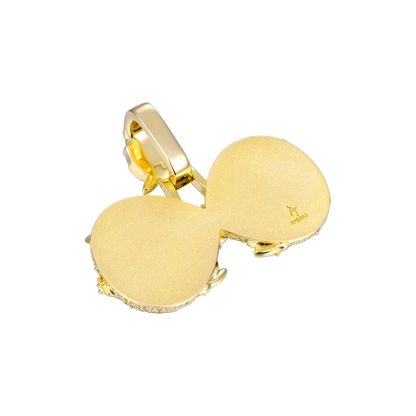 Custom Rose Infinity Frame Pendant-51mm