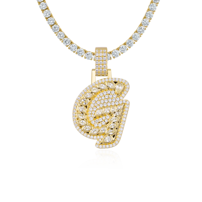 Custom 3D Lucida Font Pendant - 30mm