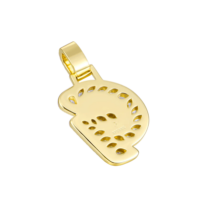 Custom Shaped Diamond 3D Lucida Font Pendant -30mm