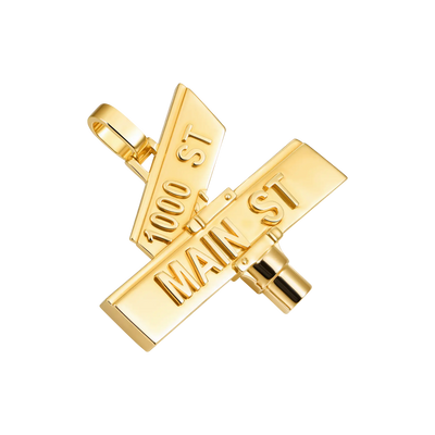 Custom Plain Street Sign Pendant
