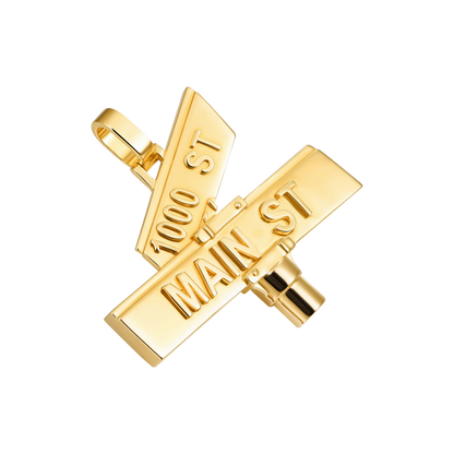Custom Plain Street Sign Pendant