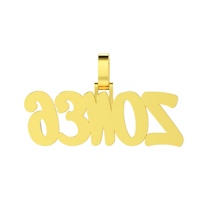 Custom Moissanite Romantic Font Letter/Number Name Pendant