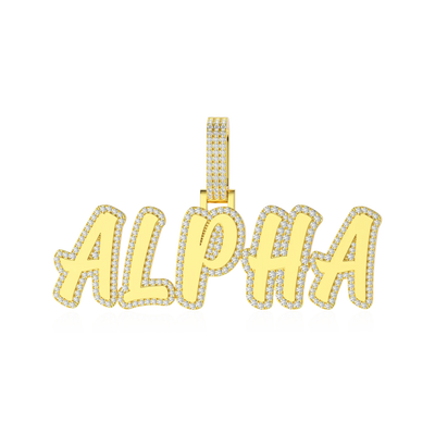 Custom Double Layer Romantic Font Letter/Font Pendant
