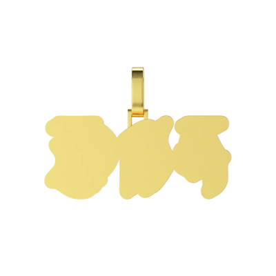 Custom Woven Set Letter Pendant