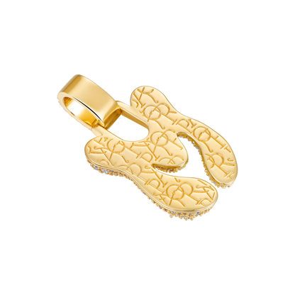Custom Bubble Font Pendant - 30mm