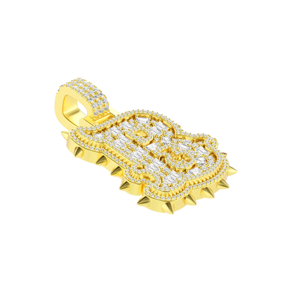 Custom Willow Nail Font Pendant