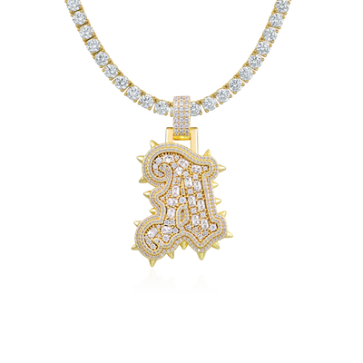 Custom Willow Studded Font Pendant