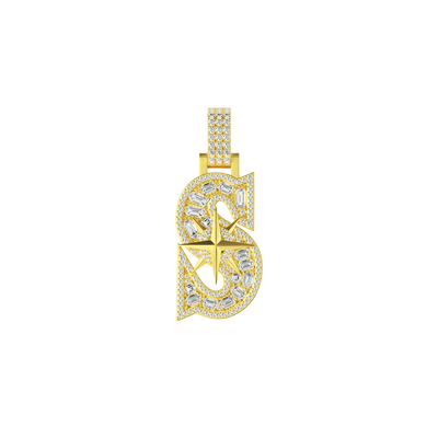 Custom 30MM Star Font Pendant