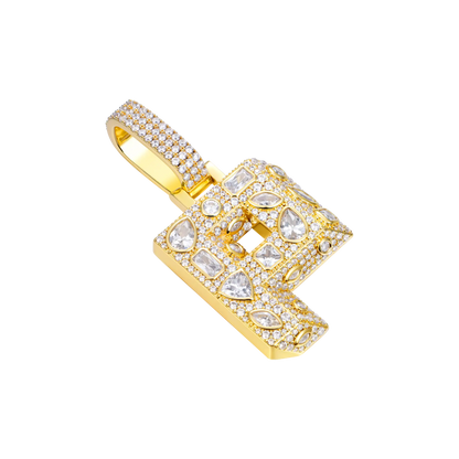 Custom Shaped Cut Three-dimensional Letter Pendant