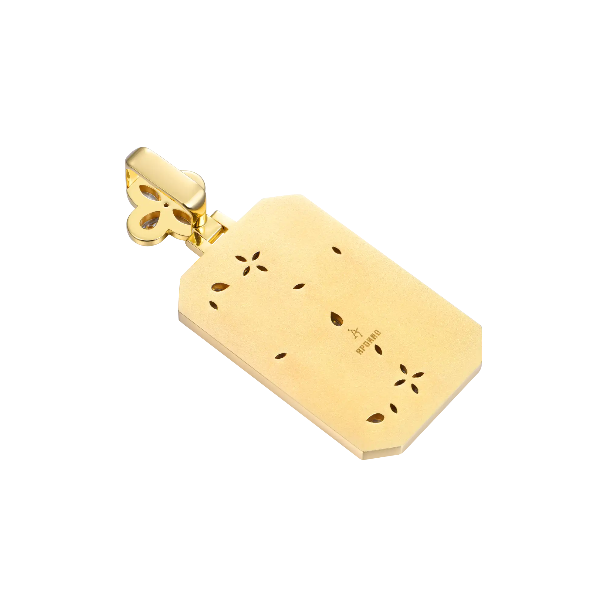 Custom Special Cut Letter Square Pendant