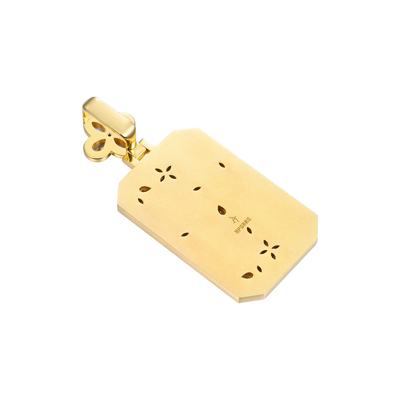 Custom Special Cut Letter Square Pendant