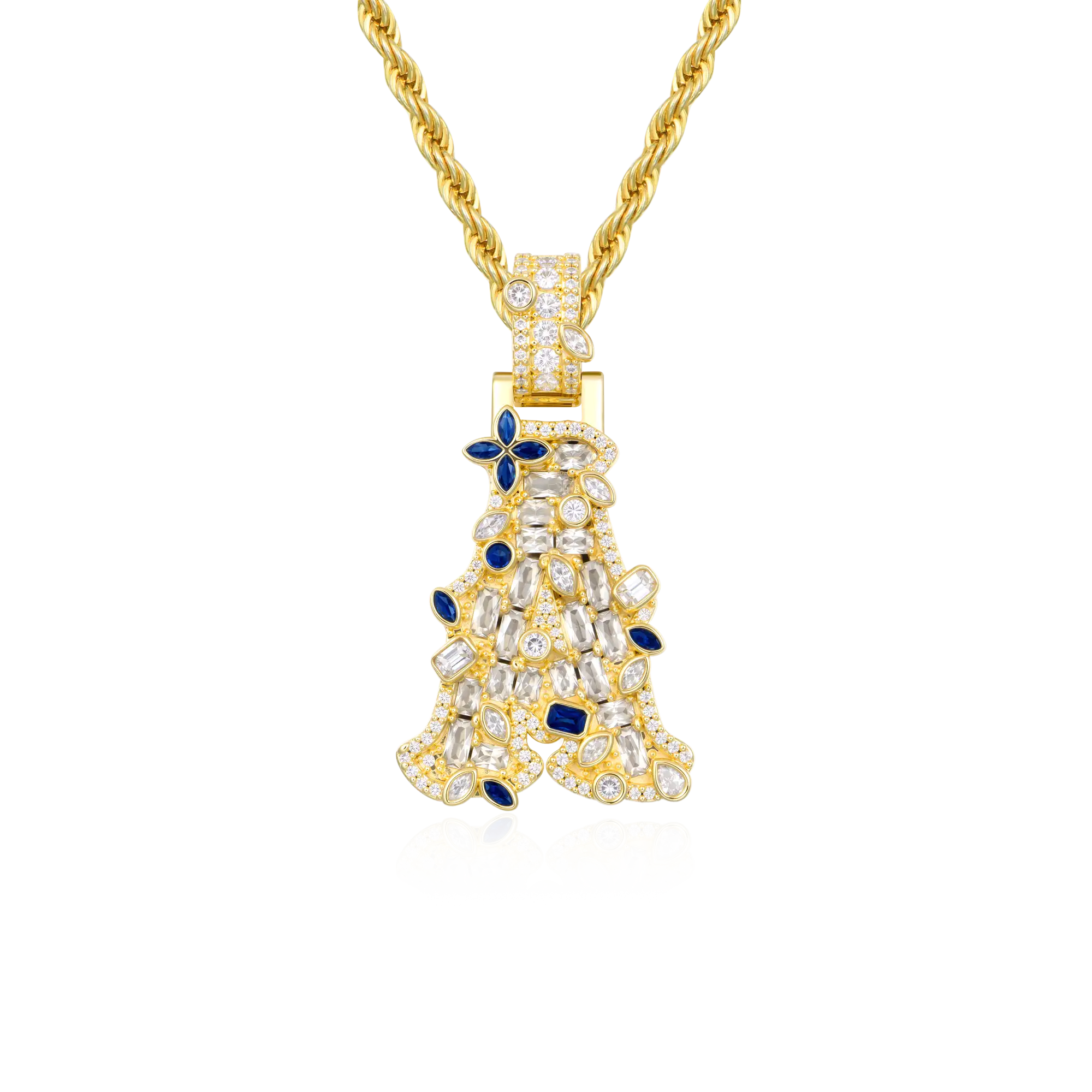 Custom Colored Bosox Font Pendant