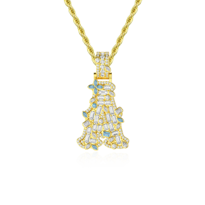 Custom Colored Bosox Font Pendant