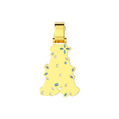 Custom Colored Bosox Font Pendant