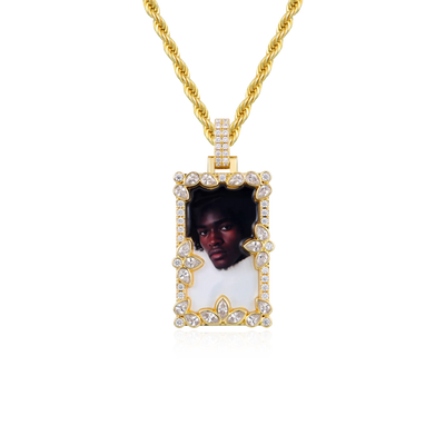 Custom Special Cut Spliced Picture Pendant