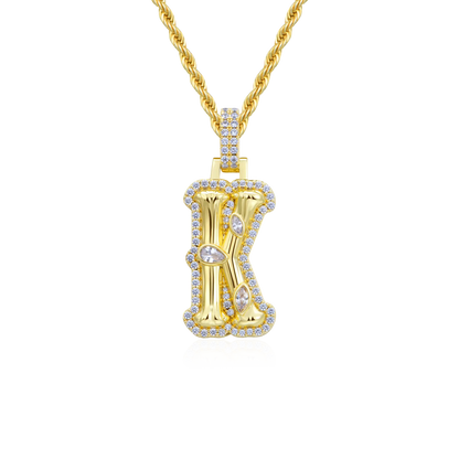 Custom Bone Font Pendant