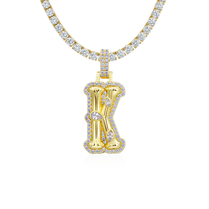 Custom Bone Font Pendant