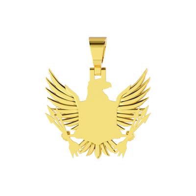 Custom 3D Eagle Photo Frame Pendant