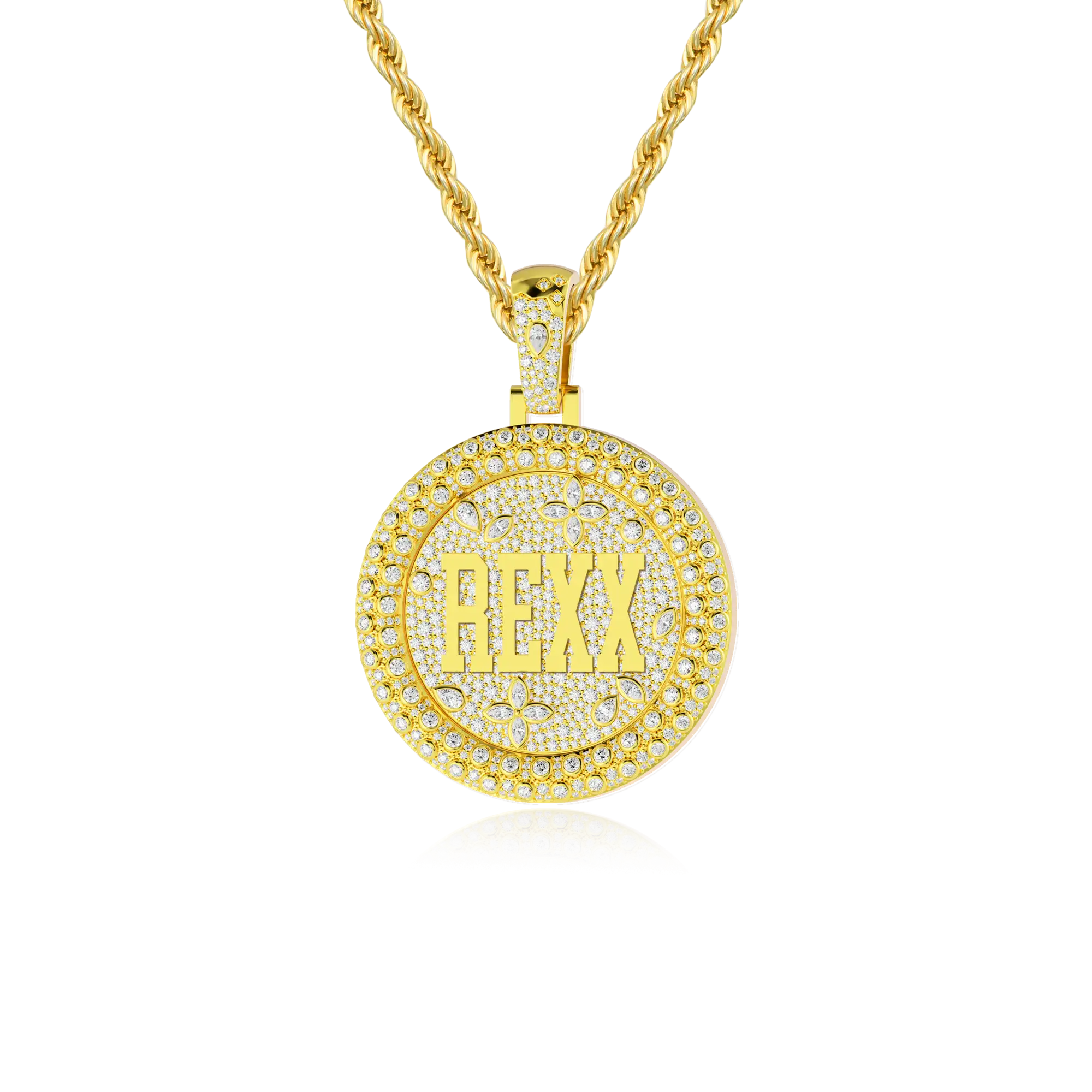 Custom Rotating Disc Pendant-38mm