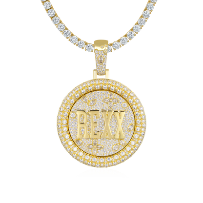 Custom Rotating Disc Pendant - 51mm