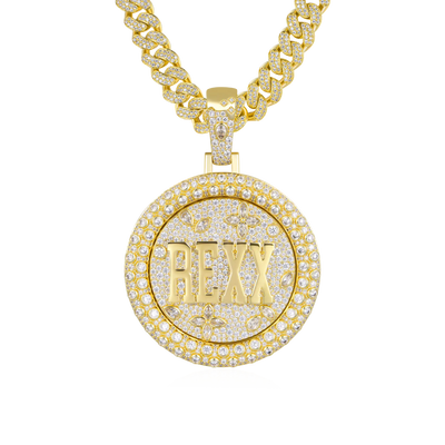 Custom Rotating Disc Pendant - 51mm