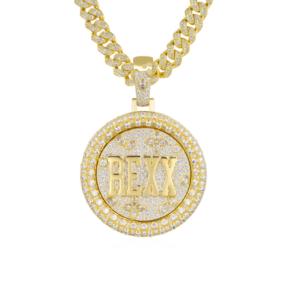 Custom Rotating Disc Pendant - 51mm