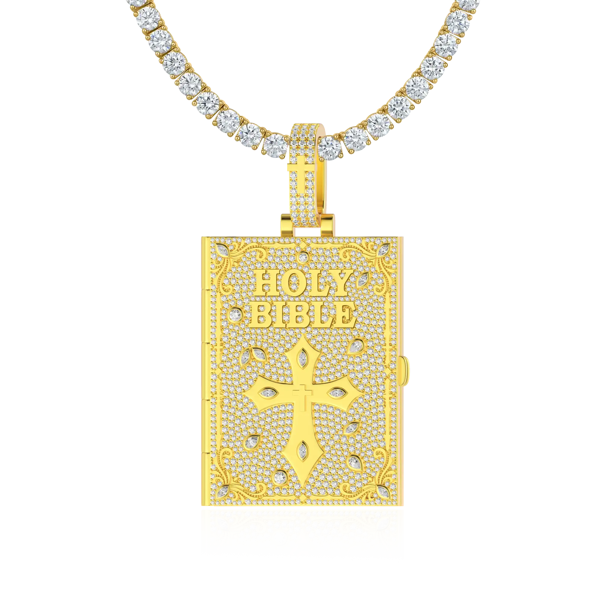 Custom Ice Bible Photo Pendant - 51mm