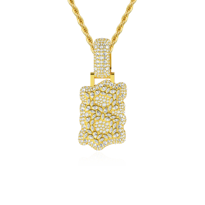 Custom Shaped Diamond Double-Layer Pendant - 35mm
