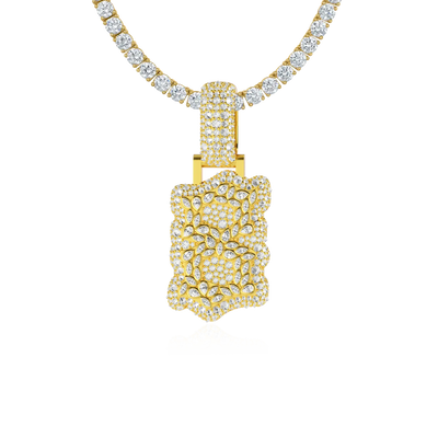 Custom Shaped Diamond Pendant