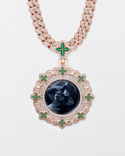 Custom Infinite Luck Photo Frame Pendant