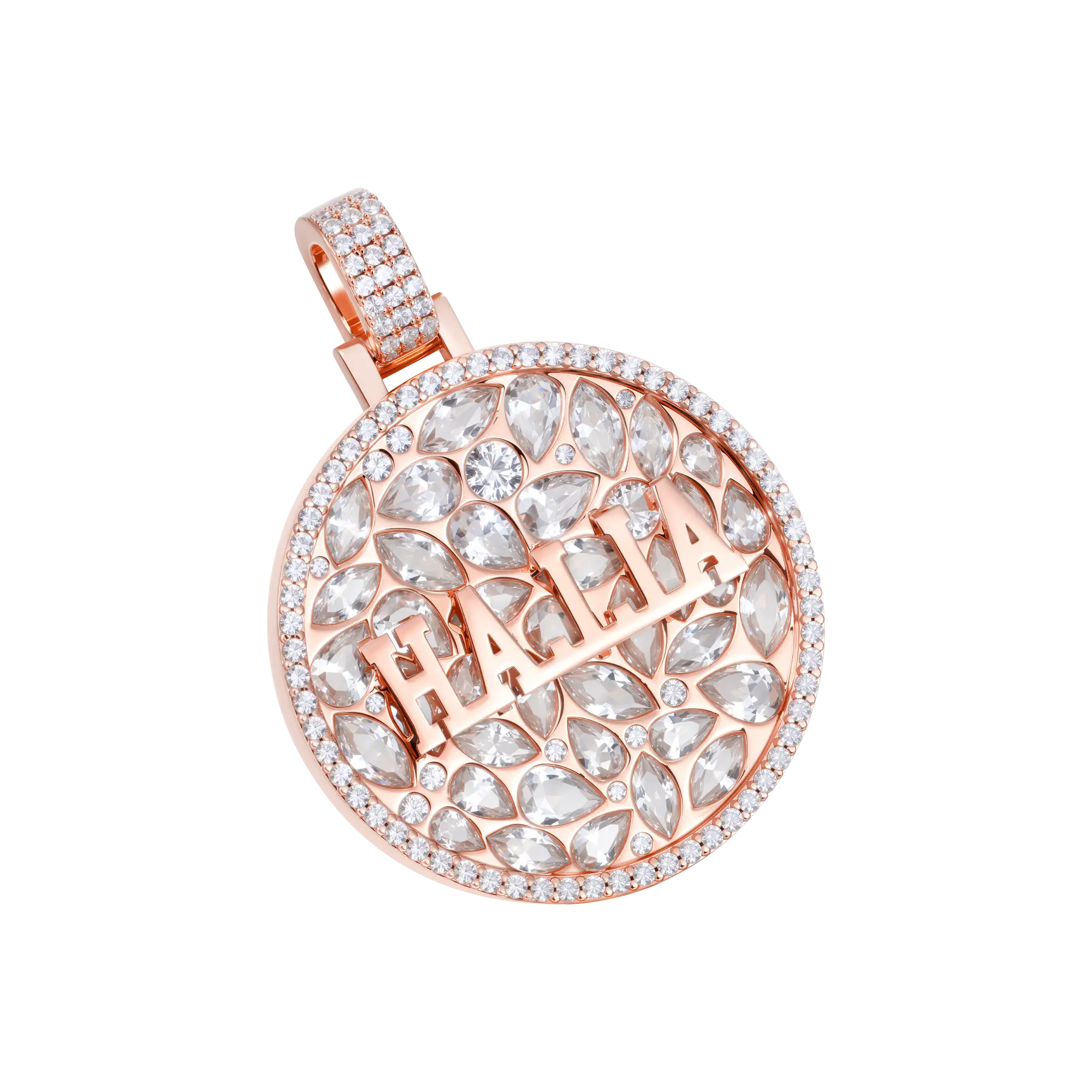 Custom Engraved Name Badge Pendant