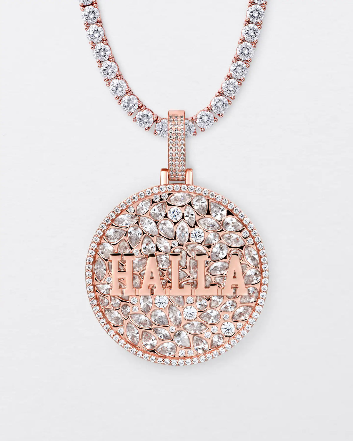 Custom Engraved Name Badge Pendant - 51mm