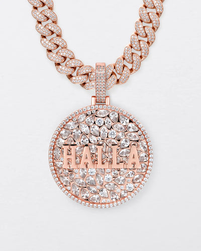 Custom Engraved Name Badge Pendant - 51mm