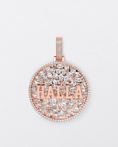 Custom Engraved Name Badge Pendant - 51mm