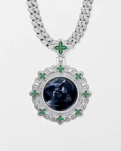Custom Infinite Luck Photo Frame Pendant