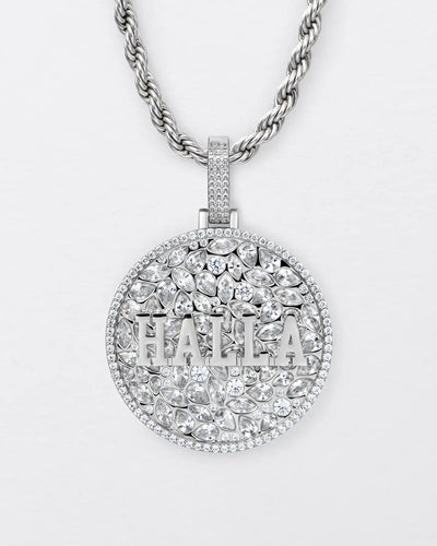 Custom Engraved Name Badge Pendant - 51mm
