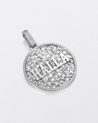 Custom Engraved Name Badge Pendant - 51mm