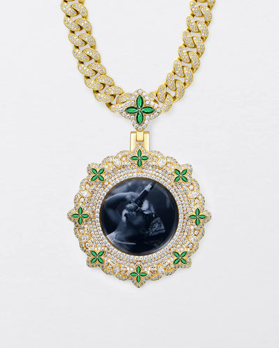 Custom Infinite Luck Photo Frame Pendant