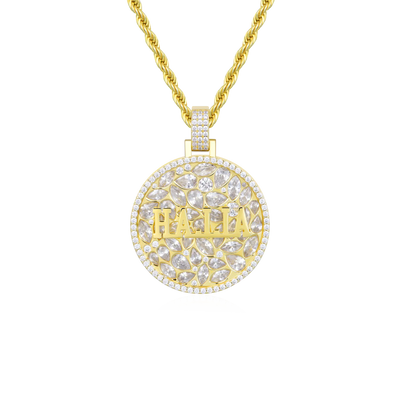 Custom Engraved Name Badge Pendant