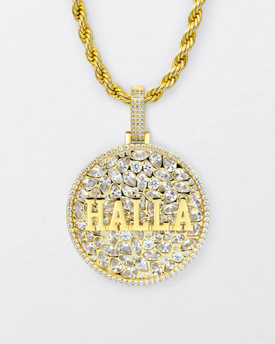 Custom Engraved Name Badge Pendant - 51mm