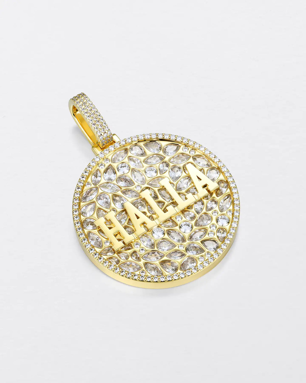 Custom Engraved Name Badge Pendant - 51mm