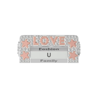 Custom "Love" 6-Sided Spinning Ring