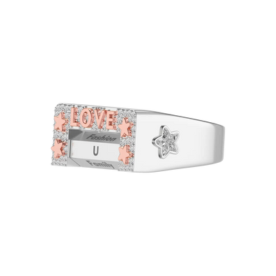Custom "Love" 6-Sided Spinning Ring