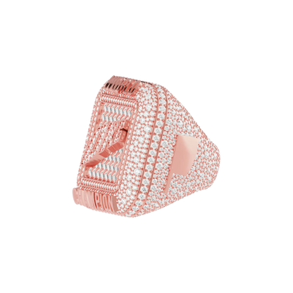 Custom Square Diamond Weave Championship Ring